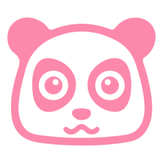 Adorable Cute Panda Decal (Pink)